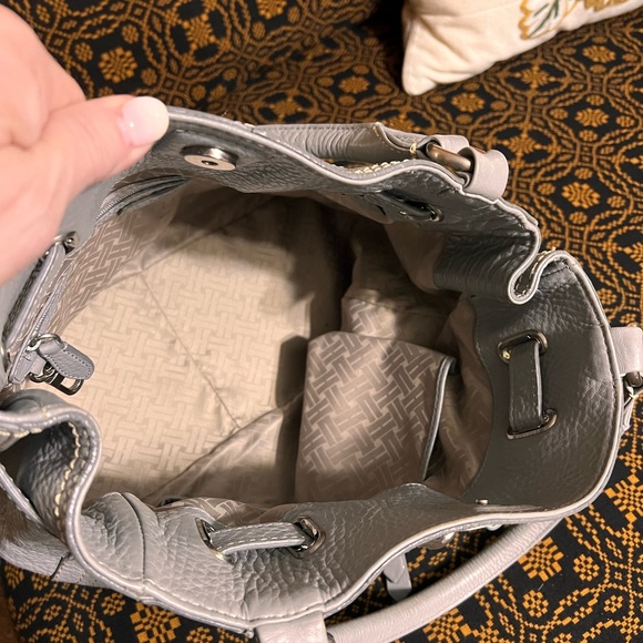 Cole Haan Gray Leather Handbag - EUC - Picture 5 of 10